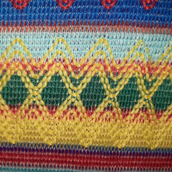 Modamix Multicolored Knitted Knee Length Dress Size 1X - Picture 7 of 7